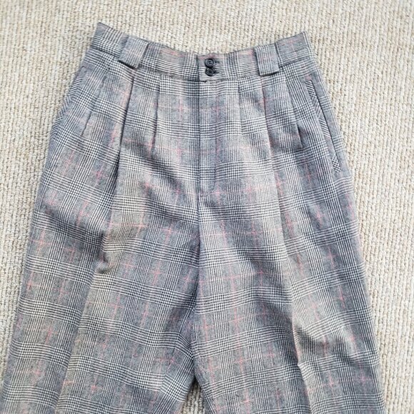 Vintage Wool Pleated Pants Small - Picture 3 of 9